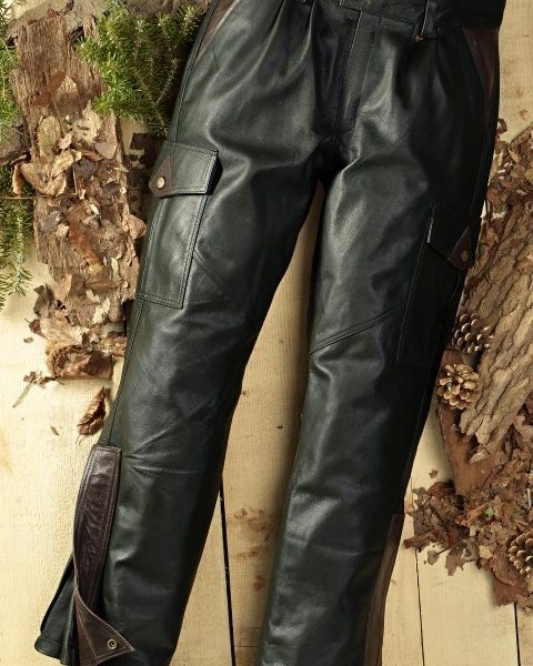 Il Lago lederen broek Buffel