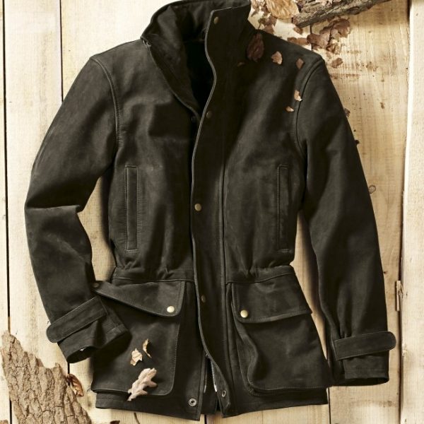 Il Lago nubuck leren jas